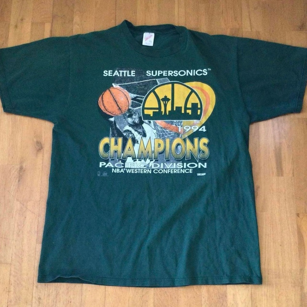 1994 Vintage Seattle Super Sonics Shirt XL